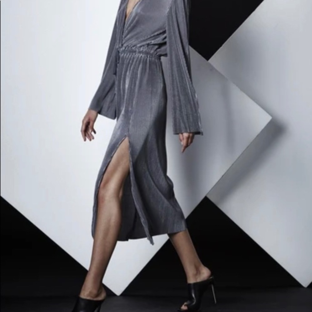 Shilla grand pleat long dress. New with tags.